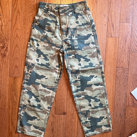 NWOT Free People Remy Camo Crop Pants size 26 - Picture 6 of 10